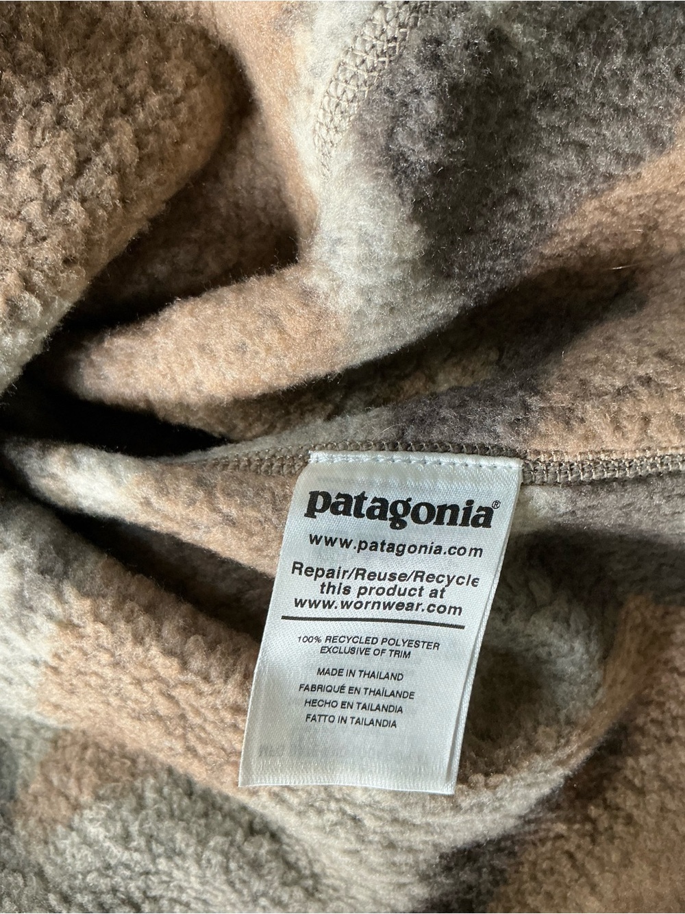 PATAGONIA Better Sweater 1/4 ZIP Kansas Sky Classic Tan Men’s Size Medium NWT! - Picture 9 of 11